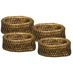 Ronds de serviette décoratifs fabriqués à la main en métal aluminium et corde Rond de serviette de table pour le dîner de fête de banquet de mariage - Product Image 5