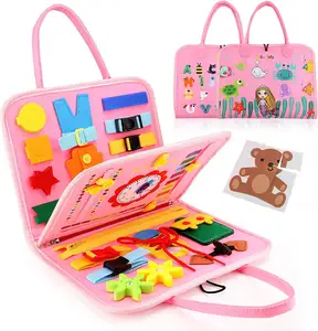 Drukke Board Montessori-Speelgoed Voor Peuter Sensorisch Bord Voor Het Leren Van Fijne Motoriek Voor Vroege Educatie Speelgoed Voor Jongensmeisjes
