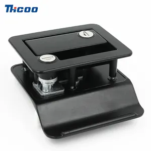 Black Handle Latch Camper Outdoor Lock RV Car Paddle Entry Door Lock Latch Handle Knob RV Door Locks For Caravan Trailer