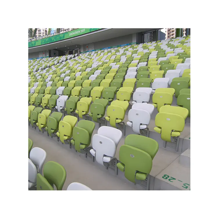 Avant folding chair seat plastic stadium sports seats tip-up audience chair vip event chairs