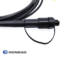 Cable de Conexión FTTH Preterminado SC/APC, Cable de Fibra Óptica Monomodo G657A2 LSZH de 5.0mm, 5 Metros, Negro