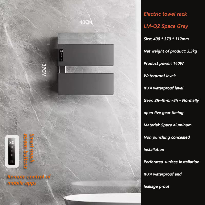 Space gray left outlet - concealed installation