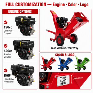 เครื่องย่อยไม้และเครื่องบดกิ่งไม้ EU Kesen Hydraulic AutoFeed แบบใช้เครื่องยนต์ดีเซล/ไฟฟ้า/เบนซิน รุ่นใหม่ - Product Image 2