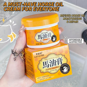 Crème pour les mains à l'huile de <span class=keywords><strong>cheval</strong></span> anti-fissures d'hiver, hydratante, réparatrice des talons, nourrissante, soin de la peau sèche, lotion exfoliante, glycérine - Product Image 5