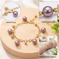 Ensemble de bracelets de mariée en perles de luxe, accessoire exquis pour le jour du mariage, cadeau sophistiqué pour la fête prénuptiale, anniversaire