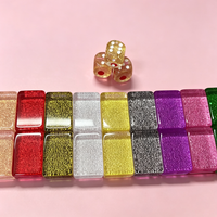 Tuiles de mahjong en acrylique scintillantes de luxe, plusieurs couleurs, gravure personnalisée, tuiles de mahjong américaines
