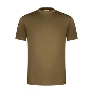 2025 gran oferta camiseta de entrenamiento de verano 100% camiseta personalizada de algodón mercerizado al por mayor para hombres - Product Image 6