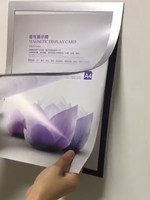 Penyangga Poster PVC Magnetik Perekat Sendiri dengan Pemasangan Dinding Dua Sisi Multifungsi untuk Pajangan Berbingkai