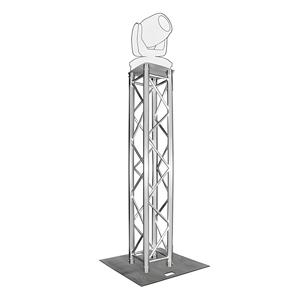 Supporto <span class=keywords><strong>per</strong></span> traliccio illuminazione scenico quadrato portatile in lega di alluminio 290x290mm <span class=keywords><strong>per</strong></span> eventi ed esposizioni - Product Image 2