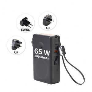 Banco de Energía Portátil Personalizado de 65w y 20000mah con Enchufe Universal, Carga Rápida Inalámbrica para Laptop - Product Image 2