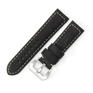 Fit Bos Dahai Pena Strap <strong>Leather</strong> Men <strong>PAM</strong> 111 441 Frosted Crazy Horse <strong>Leather</strong> 18 20 22 24mm - Product Image 5