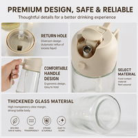 Bouteille pulvérisateur d'huile en verre transparent 2-en-1 avec couvercle ouvrable et design pulvérisateur-verseur pour barbecue et cuisson facile