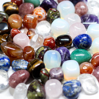 Pierres Roulées en Cristal Naturel Mélangé en Gros, Galets de Pierres Précieuses Polies, Pierres de Œil de Tigre en Éclats pour la Guérison par le Reiki et la Décoration Intérieure