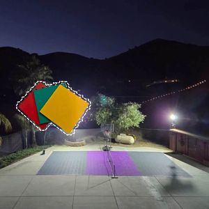 Plancher sportif suspendu à emboîtement, antidérapant, absorption des chocs, dalles de sol en PVC pour patinage à roulettes, terrains multi-usages intérieurs - Product Image 4