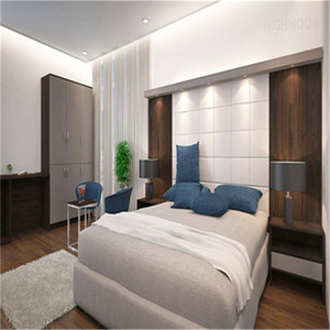 OEM personalizado profesional moderno Pakistán nombres <span class=keywords><strong>Hotel</strong></span> conjunto de muebles de dormitorio de madera - Product Image 3