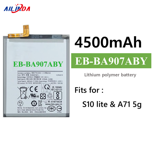Ilinda 4500mAh EB-BA907ABY for Samsung Galaxy S10 Lite A71 5G Replacement Battery