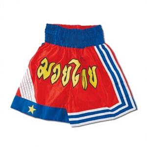 Shorts de kickboxing personnalisés de haute qualité et confortables pour hommes, 100% polyester, toutes saisons, pour l'entraînement et les combats de boxe thaïlandaise - Product Image 4