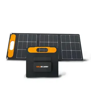 2024 Preço de atacado durável portátil para caminhadas 40 60 100 Watts solar painel solar dobrável bolsa de energia para carregamento do telefone celular