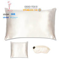 Taie d'oreiller Hilton en soie tissée 100% soie de mûrier, écologique, certifiée Oeko-Tex, pour hôtel, maison, hôpital