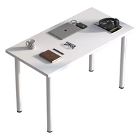 Escritorio para Computadora YODA Blanco con Superficie de MDF y Patas de Metal para Oficina en Casa (Modelo YD-ID401)