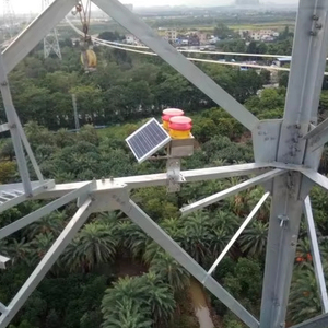 132kv đường dây truyền tải trên không đánh dấu máy bay tắc nghẽn Đèn năng lượng mặt trời được hỗ trợ hoàn chỉnh với đèn, năng lượng mặt trời, tấm, Pin - Product Image 1