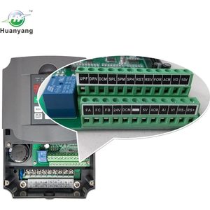ตัวแปลงความถี่ Hy HuanYang VFD 220V 5.5Kw เฟสเดียวเป็นสามเฟส สำหรับควบคุมความเร็วมอเตอร์ - Product Image 5