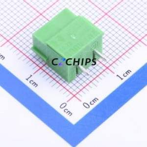 PA001-2P <b>Screw</b> Terminal <b>Block</b> Through hole Component (THT),P=5mm Connector ( Construction: 1x2P )( Pitch: 5mm )( Color: Green ) - Product Image 1