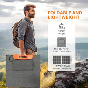 Paneles Solares Portátiles Plegables de 110W, Bolsas Plegables para Camping, Energía Sostenible Fotovoltaica JZK--G110-2, Paneles Solares en Venta JZK--G - Product Image 4