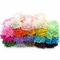 Tondo 55mm Artificielle Mini Perle Fleur Étamine Pistil Étamine Florale pour Décoration De Mariage DIY Noyau De Fleur De Noël