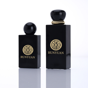 <span class=keywords><strong>Bottiglia</strong></span> di profumo nera lucida all'ingrosso di rettangolo 50ml con la serigrafia o l'oro che timbra il LOGO - Product Image 3