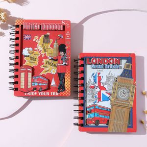 [Personalizado] Nuevo Cuaderno Espiral de Madera con Hojas Sueltas, Sello de Viaje, Recuerdo Cultural Creativo de Turismo, Regalo de Registro de Viaje - Product Image 1