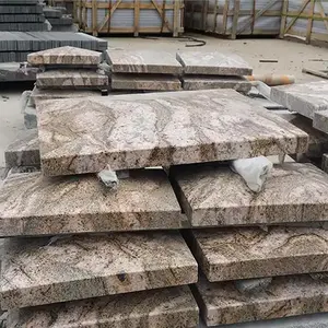 Pedras de granito rosa da bancada para construção