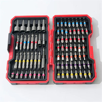 Jeu de 83 embouts de perceuse à percussion avec embouts magnétiques, embouts en acier S2 à fente croisée, à fente plate, carrés, étoiles, hexagonaux, TORX