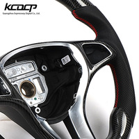 Volant de course Alcantara personnalisé pour Mercedes Benz GLS GLE CLS GLA CLA classe W205 W204 W222 W221 W223 C190 C63 A45 fibre de carbone