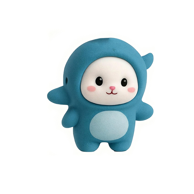 Factory Price Kawaii Soft TPR Elastic Bear Squeeze Sensory Fidget Stress Reliever Animal Toy with TPR Dress up Clothes for Kids