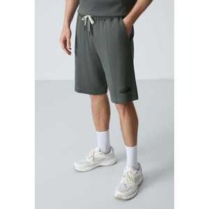 Ensemble de shorts en coton pour homme, coupe ample, kaki, 100% coton, texture douce, 85259 - Product Image 2