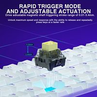 Aula Hero84 HE Magnetic Switch Keyboard Rapid Trigger 8K Polling Rate Full RGB Backlit PBT Keycaps for Competitive Game
