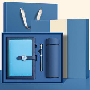 Promo vente en gros de coffret cadeau pour carnet de notes A5 en papier personnalisable en soie avec stylo, tasse thermique et USB - Product Image 6