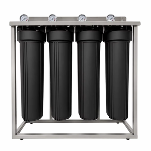Filtro de Agua para Toda la Casa de 4 Etapas para Eliminación de Metales Pesados, Cartucho de Bloque de Carbón Big Blue, Reducción de Plomo y Arsénico, Sistema de Marco de Acero Inoxidable - Product Image 3
