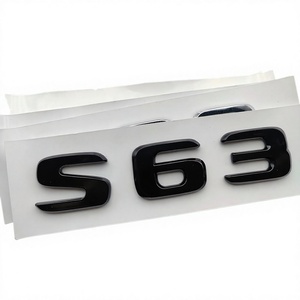 3D ABS Self-adhesive Luxury <b>Sticker</b> Logo S63 Emblem <b>Car</b> Trunk Letters Badge for Mercedes W221/W222 Single Use - Product Image 4
