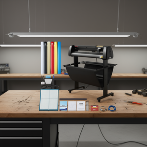 Máquina cortadora de vinilo Vevor de 34 pulgadas, plotter manual con pantalla LCD para la creación de letreros y aplicaciones de etiquetado. - Product Image 2