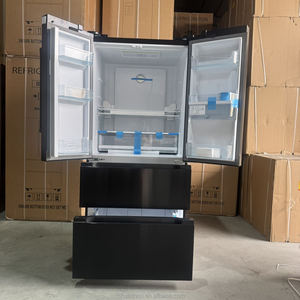 Réfrigérateur à portes françaises TCL de qualité supérieure, 220V/50Hz, finition <span class=keywords><strong>en</strong></span> acier inoxydable noir, congélateur <span class=keywords><strong>LG</strong></span>, réfrigérateur pour usage domestique - Product Image 3