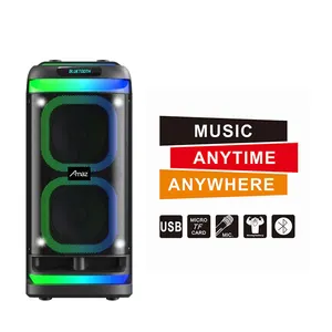 Wholesale China popular Dual 10 inch Wireless multi-media stereo handle mic Speakers Sound System for party and pc