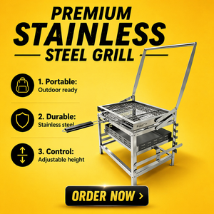 Parrillera Giratoria para Barbacoa, <span class=keywords><strong>Asador</strong></span> Giratorio de Carbón - Product Image 1