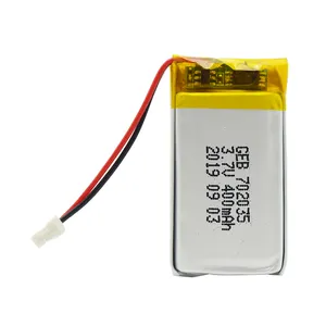 הטוב ביותר קטן ליתיום פולימר סוללה מפעל outlet 3.7v 400mah 702035 נטענת lipo סוללה