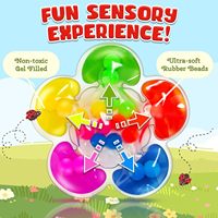 Juego de juguetes sensoriales de clasificación de colores para niños pequeños, juguete a juego de colores, actividades de aprendizaje preescolar, juguete educativo Montessori para calmarse