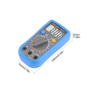 Multimetro analogico digitale Tester multimetro digitale resistenza alla corrente di tensione professionale Mini multimetro tascabile vero Rms - Product Image 2