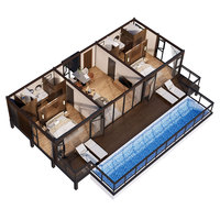Tentes de camping de luxe fabriquées directement par les fabricants, maisons modulaires préfabriquées pour hôtels de glamping, maisons écologiques durables