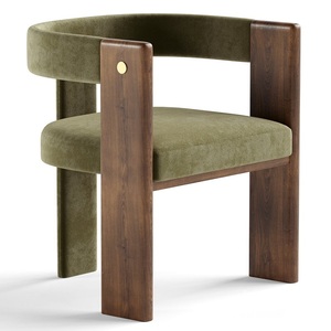 Sedia <span class=keywords><strong>da</strong></span> <span class=keywords><strong>Pranzo</strong></span> <span class=keywords><strong>di</strong></span> Lusso dal <span class=keywords><strong>Design</strong></span> Moderno con Struttura in Massello <span class=keywords><strong>di</strong></span> Quercia Rossa e Rivestimento in Morbido Velluto <span class=keywords><strong>per</strong></span> <span class=keywords><strong>Sala</strong></span> <span class=keywords><strong>da</strong></span> <span class=keywords><strong>Pranzo</strong></span> - Product Image 1