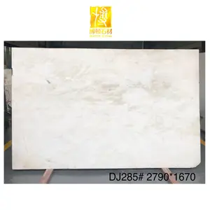 โปร่งแสงสีขาวหินนิลสีแดงหลอดเลือดดำสีขาว Onyx Marble Slab ราคา